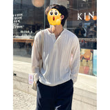 2025年 11月 1 日   GUOJI 21017 #  T24511   間條暗紋長袖Tee JJ2