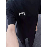 2025年 08月 1 日  WSY XZ809A# BBBT65   紅眼貓圖案短袖Tee JJ