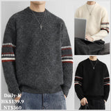 2025年 11月 1 日  TBK # Y1721    手袖間條紋長袖冷衫毛衣 JJ2