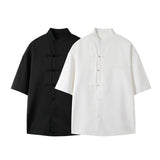 DSJD A141 #  C9068     唐裝風格短袖shirt JJ