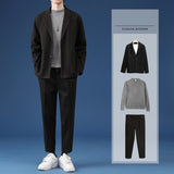 TUOPAI#K11  西裝外套   JJ, GUOYA#1676 半高領 毛衣 JJ2,TUOPAI#CY86  長褲  ,