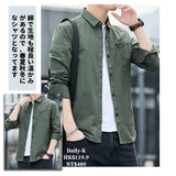 BINGESHI#307  單口袋長袖shirt  JJ2