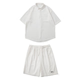 DSJD A141#TZ65356    偏寬鬆短袖shirt 短褲套裝 JJ