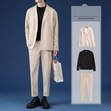 TUOPAI#K11  西裝外套   JJ, GUOYA#1676 半高領 毛衣 JJ2,TUOPAI#CY86  長褲  ,