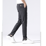 CHAOZHI#653    點點格紋修腳長褲 JJ