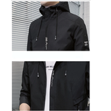 SHANGDU#JK-2089  簡約連帽風衣外套    JJ2