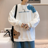 XINYU#VE5556  卡通樹熊圖案圓領衛衣 JJ