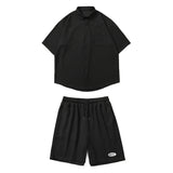 DSJD A141#TZ65356    偏寬鬆短袖shirt 短褲套裝 JJ