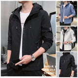 SHANGDU#JK-2089  簡約連帽風衣外套    JJ2