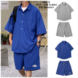DSJD A141#TZ65356    偏寬鬆短袖shirt 短褲套裝 JJ