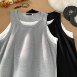 DSJD A341  # H961    假兩件背心 JJ