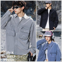 2025年 10月 1 日   XHP A128# 7091  雙口袋長袖shirt