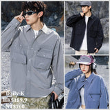 2025年 10月 1 日   XHP A128# 7091  雙口袋長袖shirt