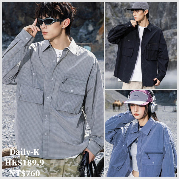 2025年 10月 1 日   XHP A128# 7091  雙口袋長袖shirt