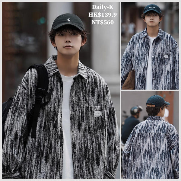 DSJD A170 # C218 幻彩色偏厚身shirt