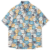 MAR 13# 3354     卡通貓圖案短袖shirt JJ