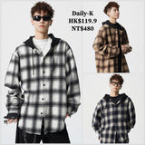 2025年 11月 1 日  DSJD D232 # CS7191    連帽格紋長袖shirt JJ