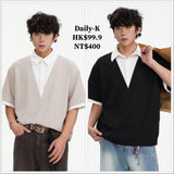 2025年 06月 1 日  ACE# HT10219  假兩件短袖Tee JJ