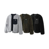 2025年 12月 1 日  XHP 27-1 #URMA47   撞色口袋羊羔毛外套