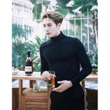 2025年 12月 1 日   DSJD A243 #M22  偏修身半高領長袖tee   JJ