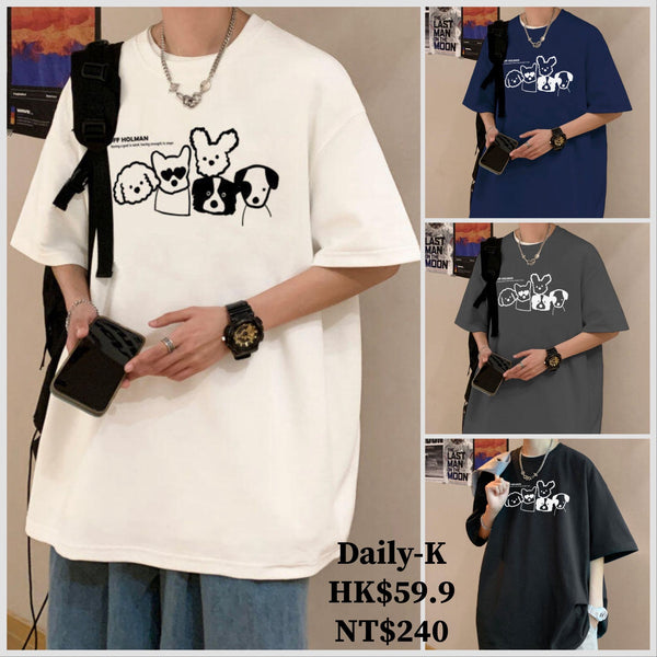 2025年 05月 1 日   DSJD D223A#T2549   狗仔圖案Tee