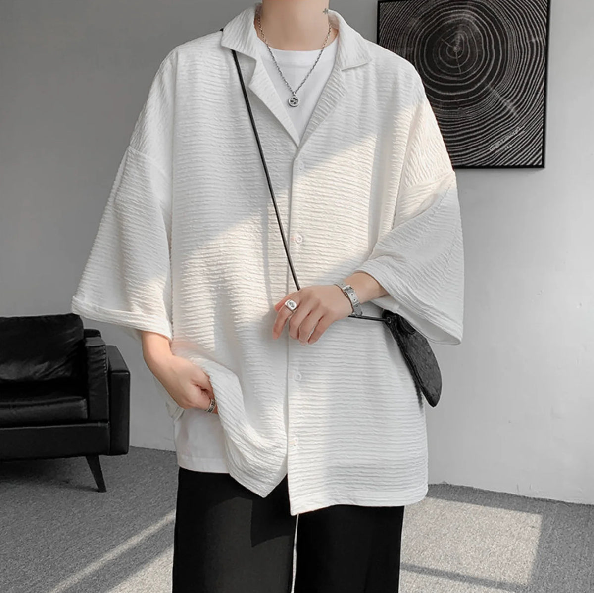 DSJD A059 # 7816 暗紋短袖shirt JJ2 – Daily-K Webstore