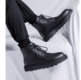 DSJD A258 # QL4513   簡約黑色皮靴 鞋