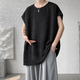 DSJD A059  # 7813   偏寬鬆暗紋背心 JJ2