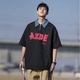 2024年 04月 1 日   DSJD A024 # T207  撞色領英文字Tee JJ