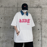 2024年 04月 1 日   DSJD A024 # T207  撞色領英文字Tee JJ