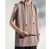 FJ- MENGTU #  MT-2424  暗紋連帽背心 JJ