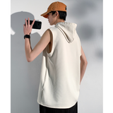 FJ- MENGTU #  MT-2424  暗紋連帽背心 JJ