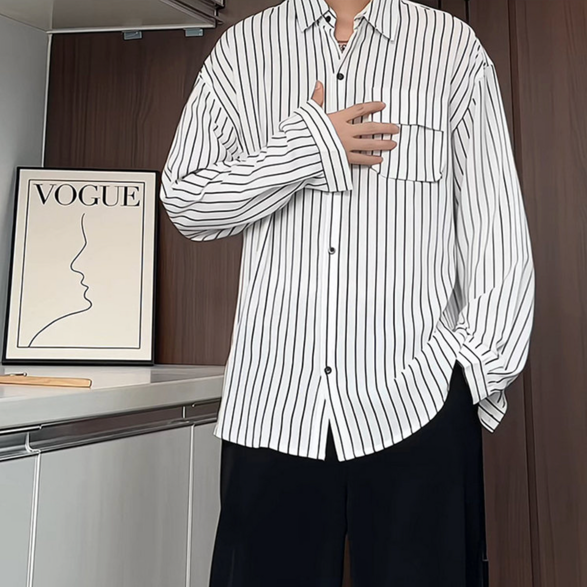 DSJD A141#C3082 間條shirt JJ – Daily-K Webstore
