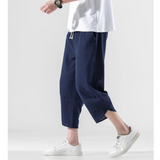 QTDX 788 # M75     棉麻7分褲