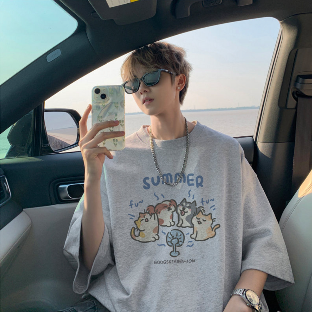DSJD B316 # DT00129 貓狗卡通短袖Tee JJ2 – Daily-K Webstore