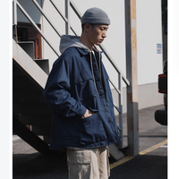 2024年12月 1日 XHP B411 # Y347 可拆帽牛仔shirt