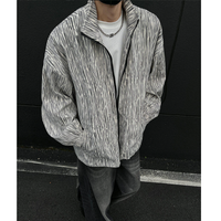 2024年12月 1日  DSJD A059  # JK10071   暗紋zip-up 外套  JJ2