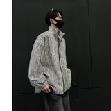 2024年12月 1日  DSJD A059  # JK10071   暗紋zip-up 外套  JJ2