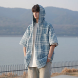 2025年 04月 1 日   DSJD A001  #CD5478   連帽格紋shirt JJ2