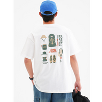 2025年 05月 1 日  XHP 27#T1090 戶外風格圖案短袖Tee  JJ