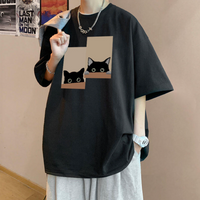 2025年 05月 1 日   DSJD D223A#T2565  貓仔圖案Tee