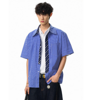2025年 06月 1 日 ACE #HC2355  拼領帶效果格紋shirt
