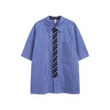 2025年 06月 1 日 ACE #HC2355  拼領帶效果格紋shirt