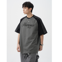 2025年 07月  1 日   HANLU#MT7174     英文字牛角Tee