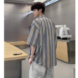 2025年 08月 1 日   DSJD B241 #A2072      間條紋短袖shirt JJ