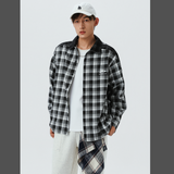 2025年 11月 1 日   YEREN  #  YR9285   撞色領格紋長袖shirt JJ