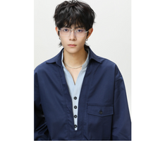 2025年 11月 1 日   DSJD A003 #HS2380    假兩件長袖shirt