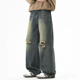 2025年 12月 1 日  SHENGSHANG#8029    膝頭破洞洗水牛仔褲