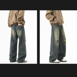 2025年 12月 1 日  SHENGSHANG#8029    膝頭破洞洗水牛仔褲