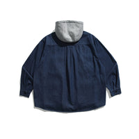2024年12月 1日 XHP B411 # Y347 可拆帽牛仔shirt